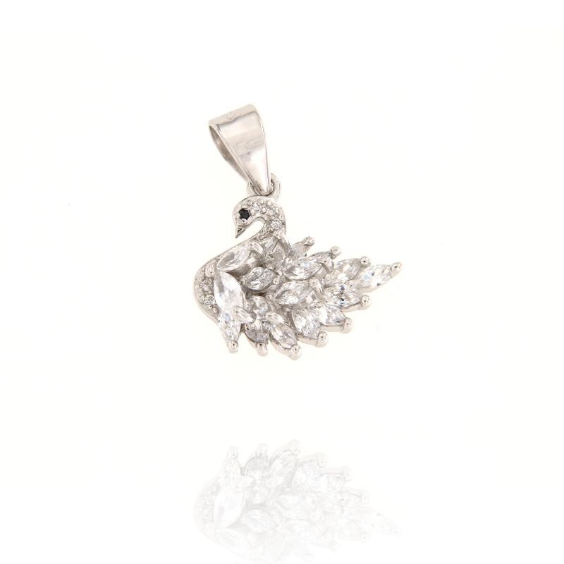 CIONDOLO ARGENTO ZIRCONE
