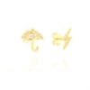ORECCHINO ARGENTO ZIRCONE 3PZ