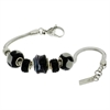 BRACCIALE ACCIAIO E ARGENTO