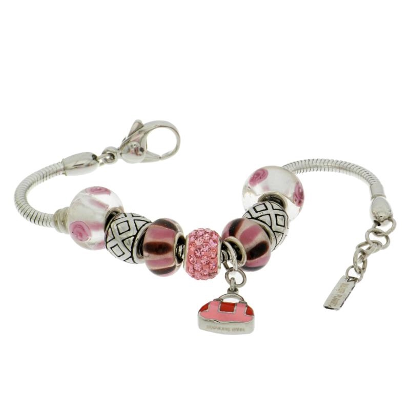 BRACCIALE ACCIAIO E ARGENTO