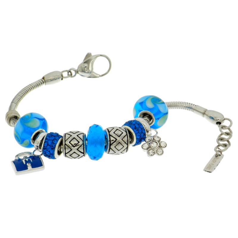 BRACCIALE ACCIAIO E ARGENTO