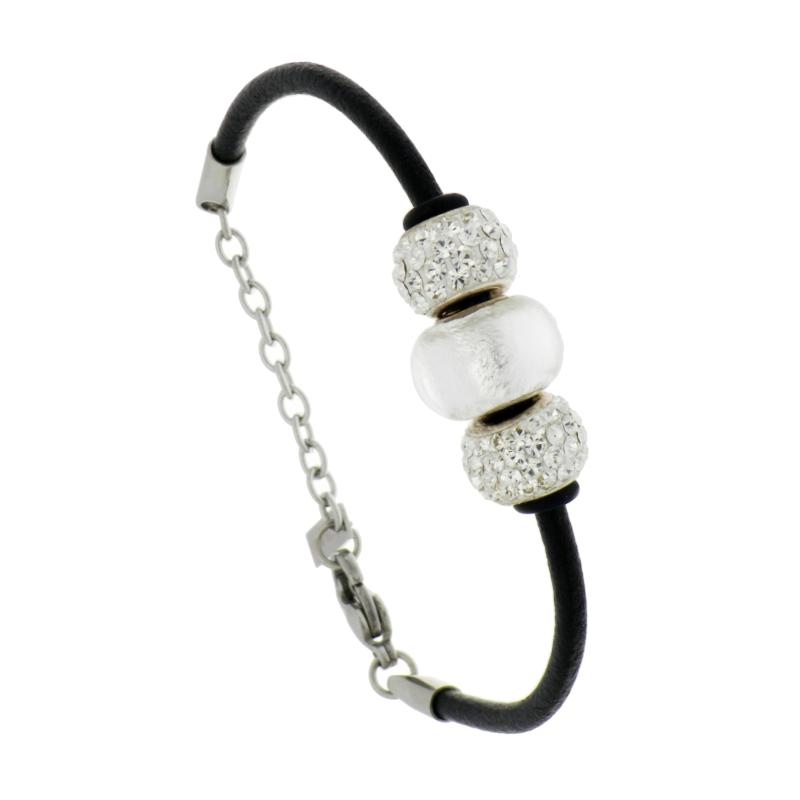 BRACCIALE ACCIAIO E ARGENTO