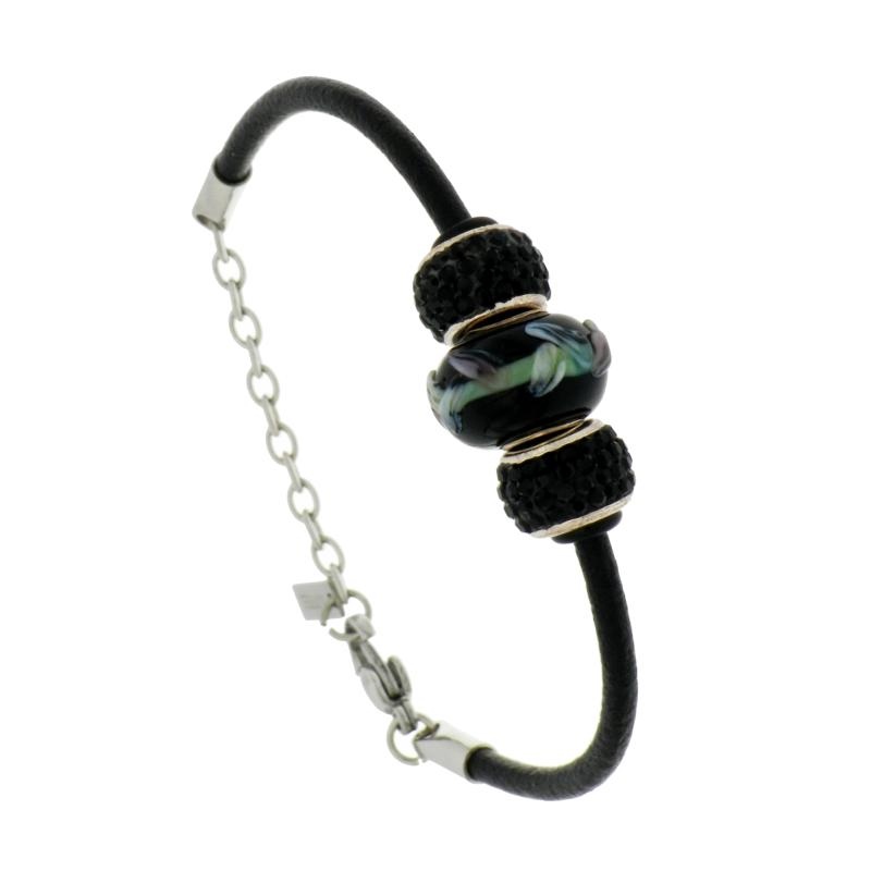 BRACCIALE ACCIAIO E ARGENTO