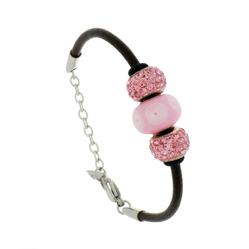 BRACCIALE ACCIAIO E ARGENTO