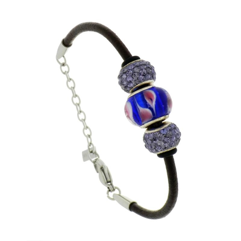 BRACCIALE ACCIAIO E ARGENTO