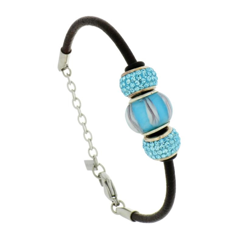 BRACCIALE ACCIAIO E ARGENTO