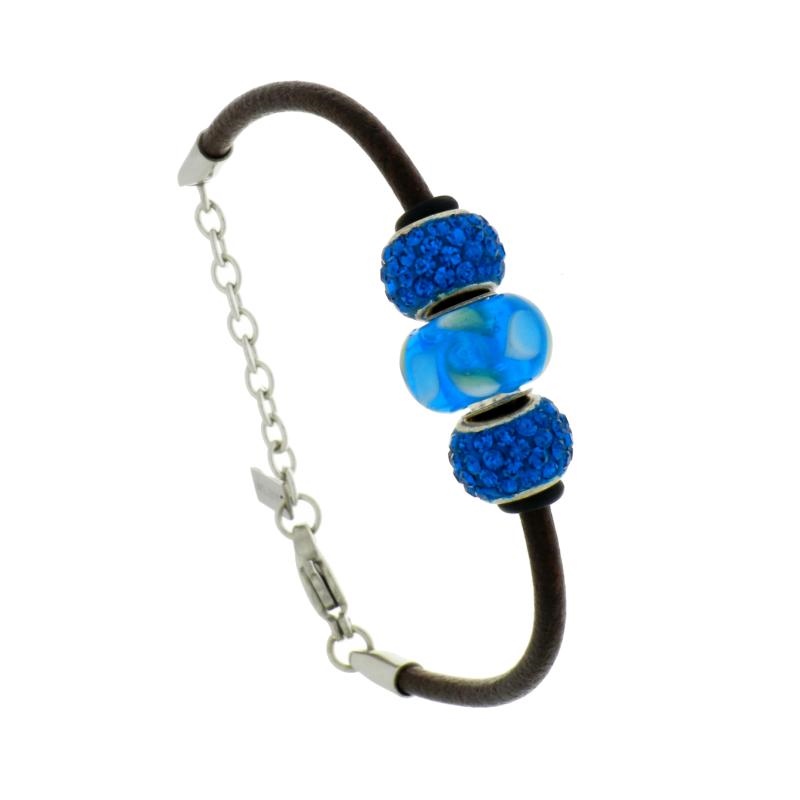 BRACCIALE ACCIAIO E ARGENTO