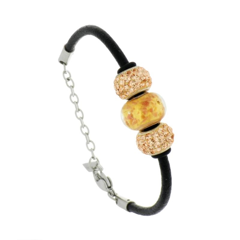 BRACCIALE ACCIAIO E ARGENTO