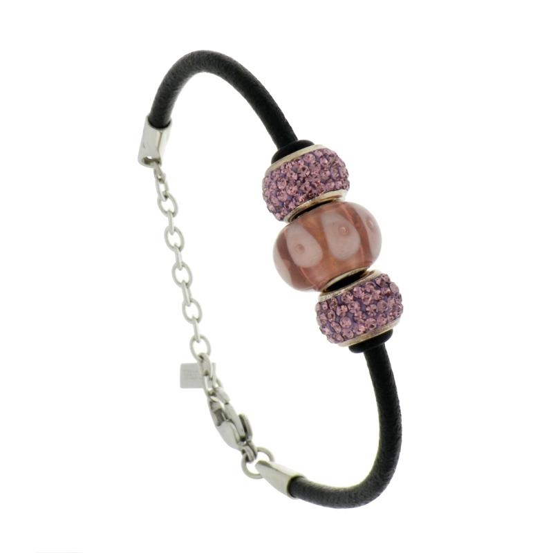 BRACCIALE ACCIAIO E ARGENTO
