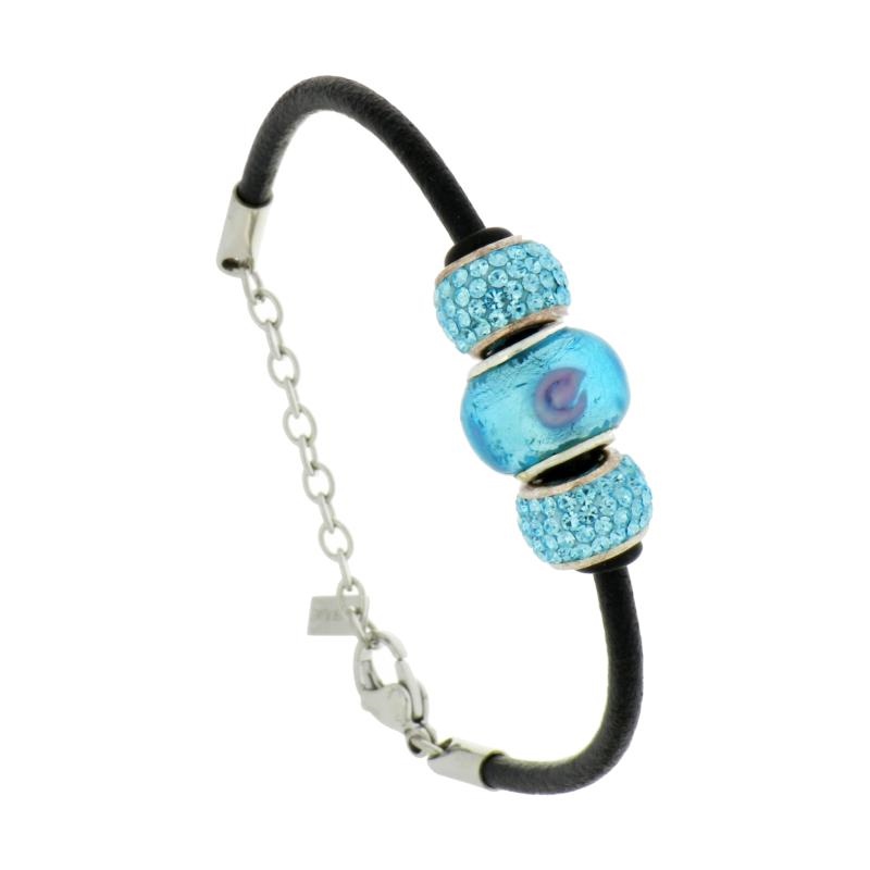 BRACCIALE ACCIAIO E ARGENTO