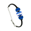 BRACCIALE ACCIAIO E ARGENTO