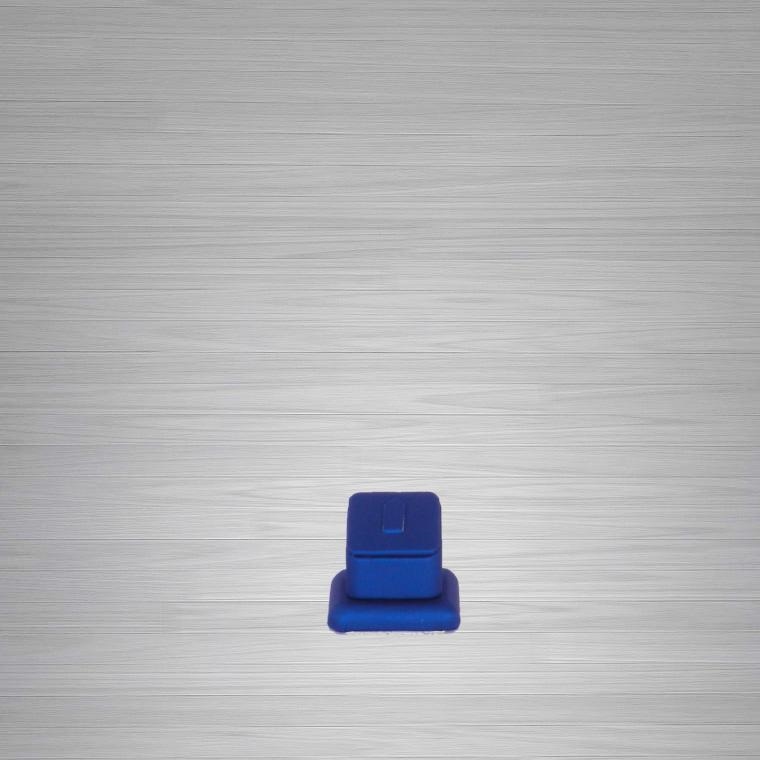 ESPOSITORE PELLE BLU ANELLO