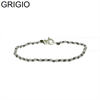 BRACCIALE A NODI ARGENTO E PALLINE
