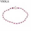 BRACCIALE A NODI ARGENTO E PALLINE