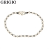 BRACCIALE A NODI ARGENTO E PALLINE