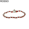 BRACCIALE A NODI ARGENTO E PALLINE