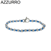 BRACCIALE A NODI ARGENTO E PALLINE