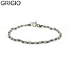 BRACCIALE A NODI ARGENTO E PALLINE