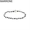 BRACCIALE A NODI ARGENTO E PALLINE