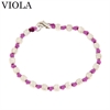 BRACCIALE A NODI ARGENTO E PALLINE