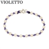 BRACCIALE A NODI ARGENTO E PALLINE