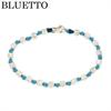 BRACCIALE A NODI ARGENTO E PALLINE