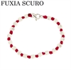 BRACCIALE A NODI ARGENTO E PALLINE
