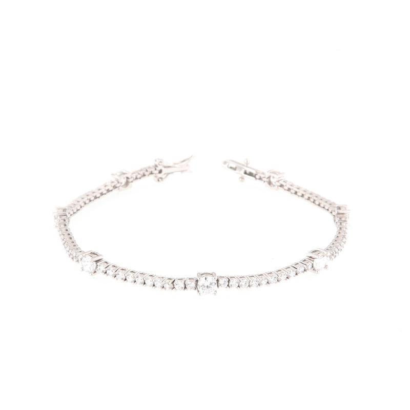 BRACCIALE ARGENTO ZIRCONE TENNIS