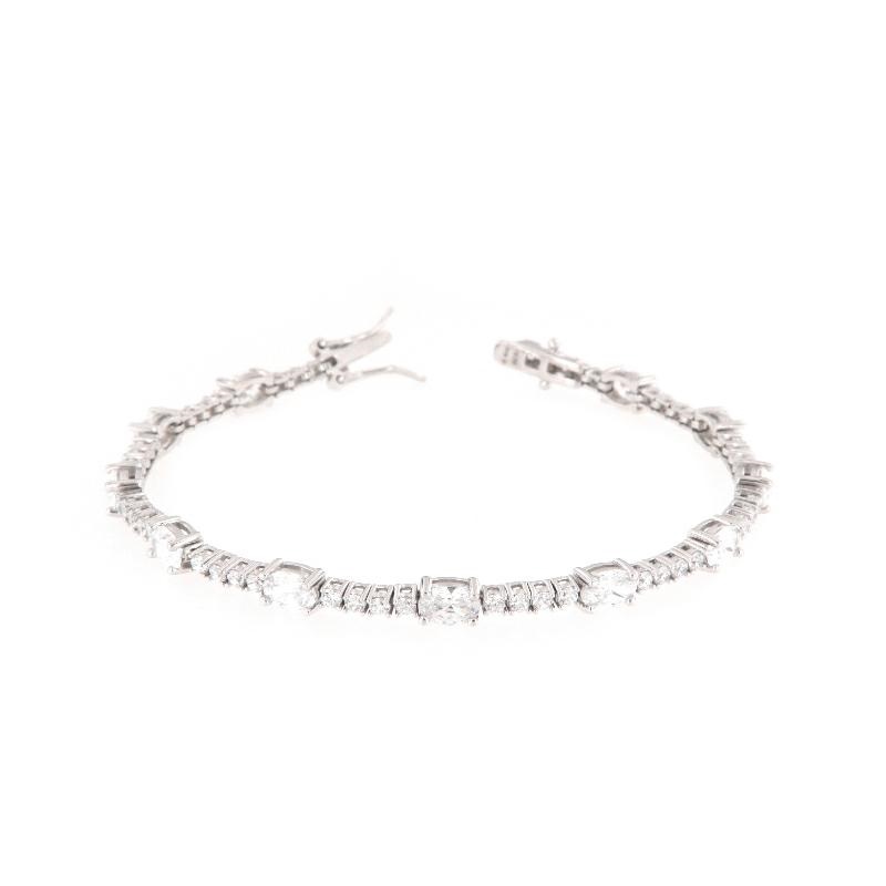 BRACCIALE ARGENTO ZIRCONE TENNIS
