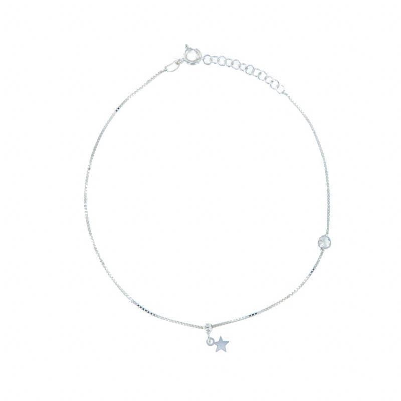 CAVIGLIERA ARGENTO ZIRCONE 3PZ