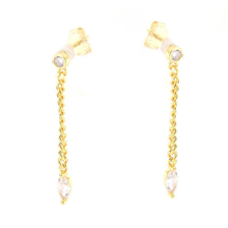 ORECCHINO ARGENTO ZIRCONE 3PZ