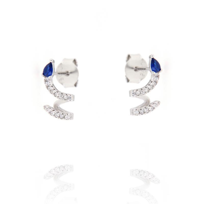 ORECCHINO ARGENTO ZIRCONE 3PZ