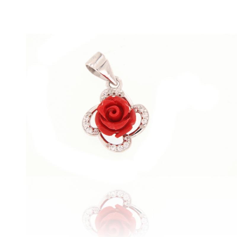 CIONDOLO ARGENTO ZIRCONE