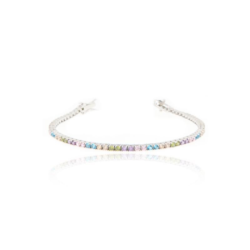 BRACCIALE ARGENTO ZIRCONE TENNIS