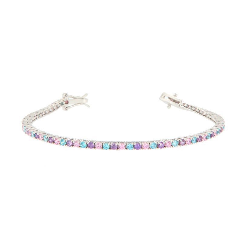 BRACCIALE ARGENTO ZIRCONE TENNIS