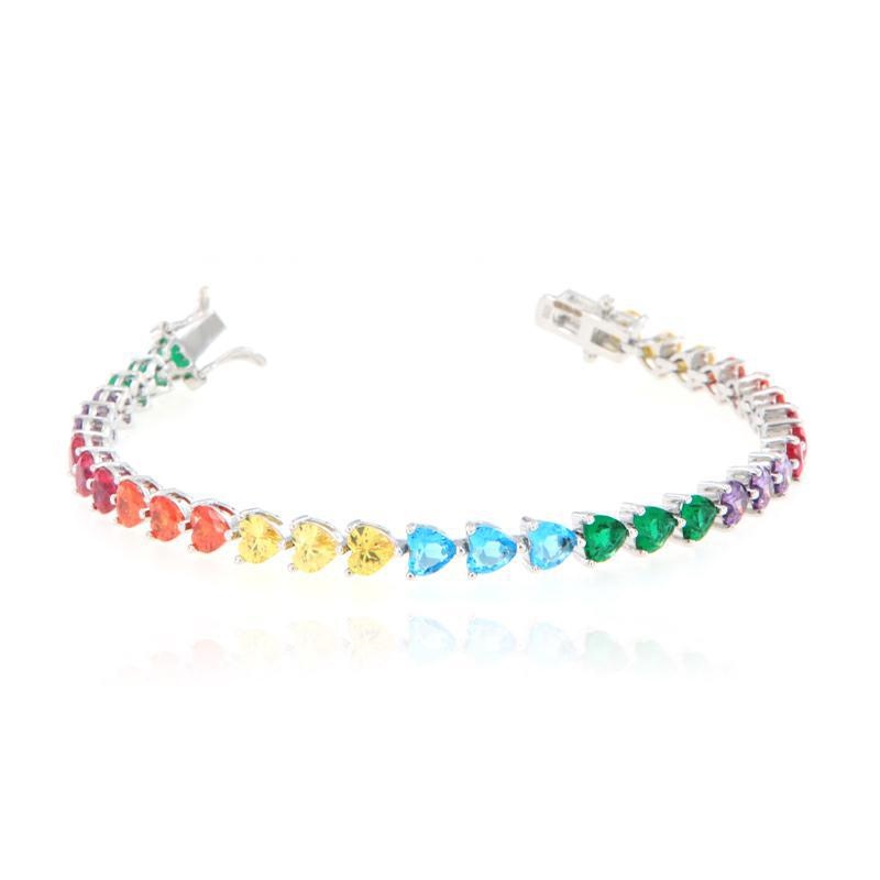 BRACCIALE ARGENTO ZIRCONE TENNIS