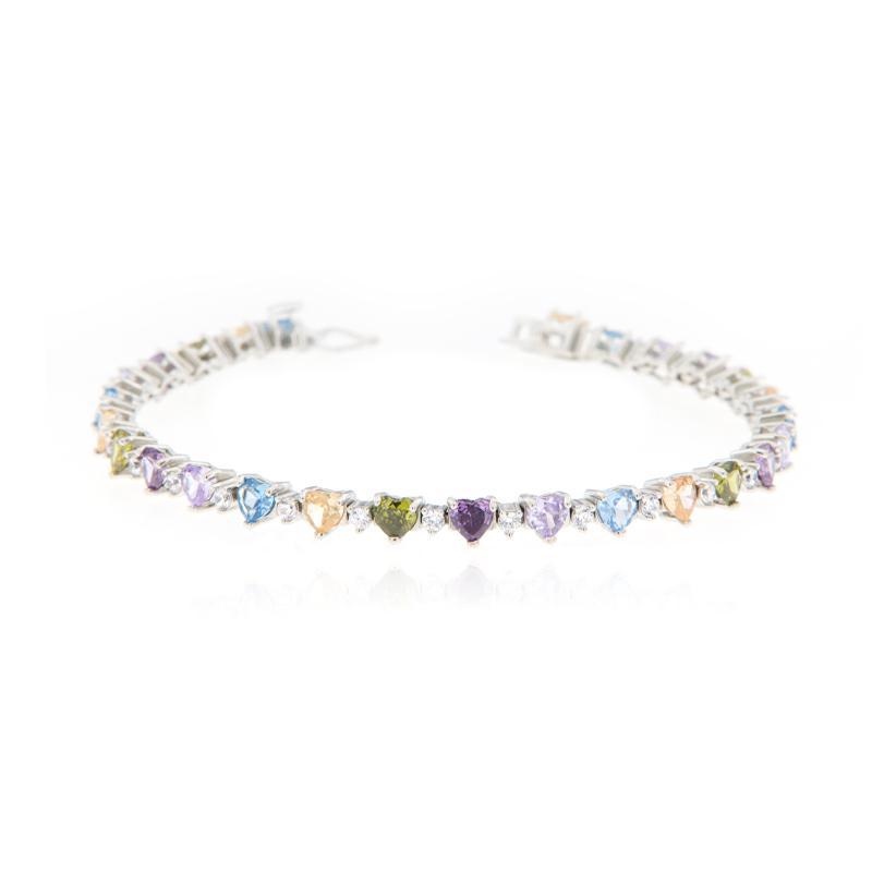 BRACCIALE ARGENTO ZIRCONE TENNIS