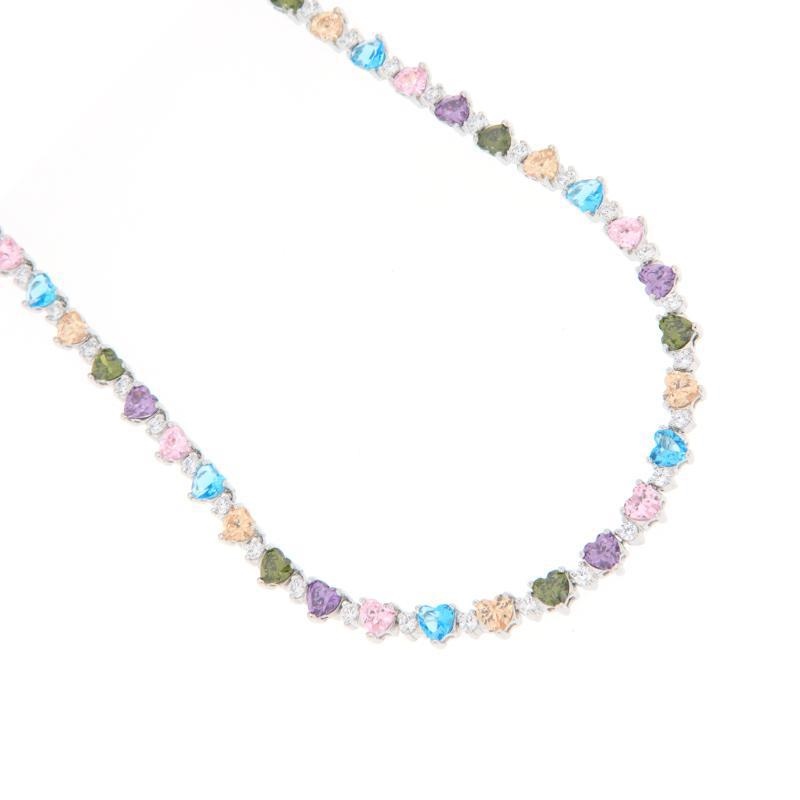 COLLIER ARGENTO ZIRCONE TENNIS