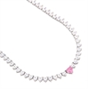 COLLIER ARGENTO ZIRCONE TENNIS