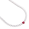 COLLIER ARGENTO ZIRCONE TENNIS