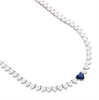 COLLIER ARGENTO ZIRCONE TENNIS