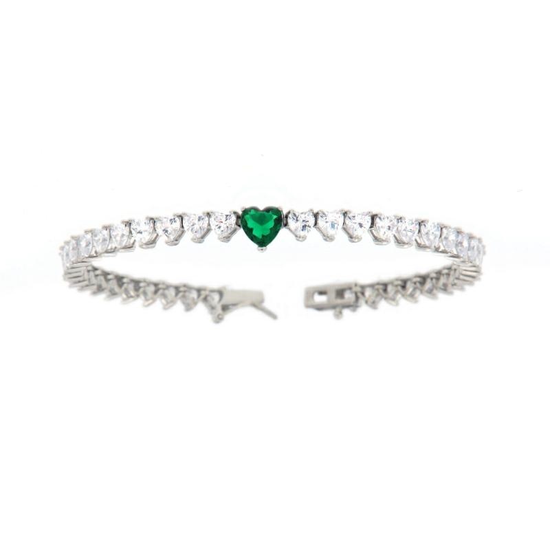 BRACCIALE ARGENTO ZIRCONE TENNIS
