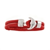 BRACCIALE PELLE E ACCIAIO