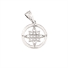 CIONDOLO ARGENTO ZIRCONE